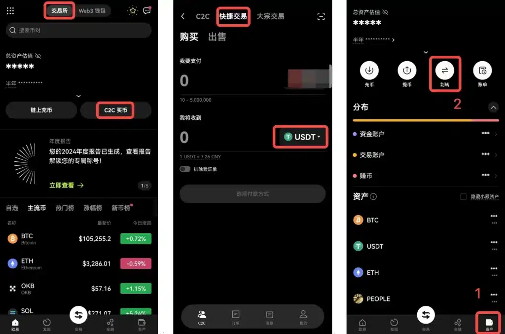 欧易用人民币买usdt