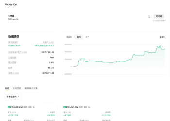 黄瓜猫Pickle Cat的币安实盘页面